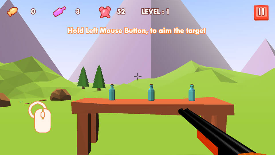 3D Bottle Shooter